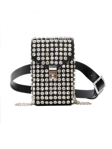 Beyprern back to school spring outfit Original Cool Rhinestone Mini Bags Accessories