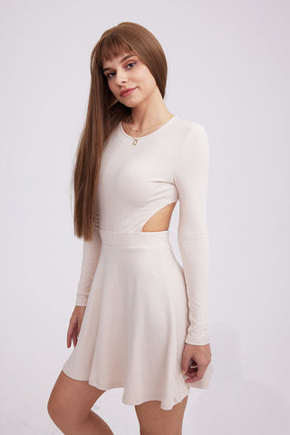 Beyprern spring outfit summer outfit dress Waisted Backless Pullover Dress