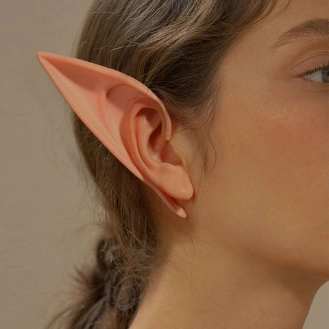 New Cute Fairy Elf Ears Fashion Goth Girls Women's Earrings Accessories Cos Photography Ear Cuff Jewelry 2021 Trend