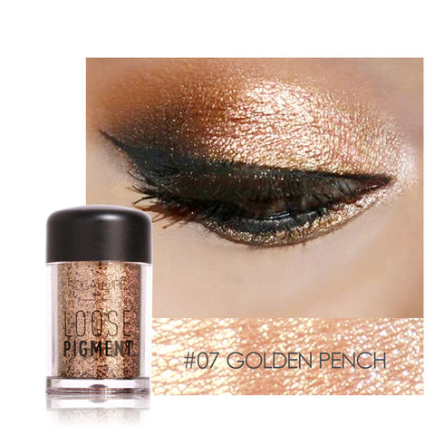 Beyprern 18 Colors Glitter Eye Shadow Loose Powder Shimmer Pigment Eyeshadow Makeup
