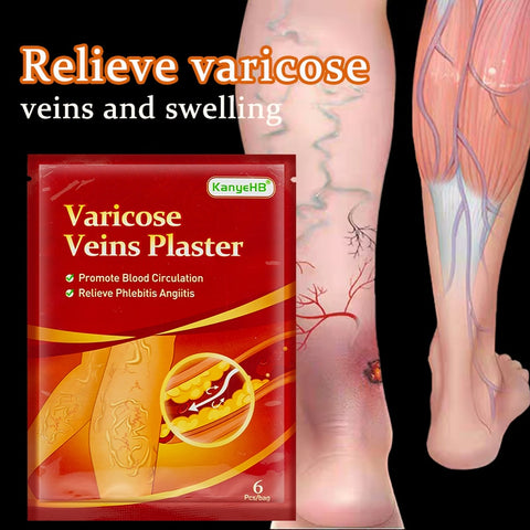 18pcs/3bags Varicose Veins Treatment Plaster Varicosity Angiitis Patch Relief Veins Pain Phlebitis Medical Health Care Plaster