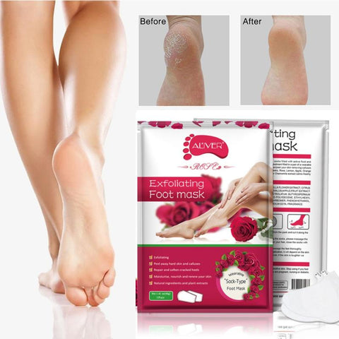 1Pair Foot Peeling Mask Exfoliating Pedicure Sock Remove Dead Skin Foot Peeling Moisturizing Nourishing Legs Whitening Foot Care