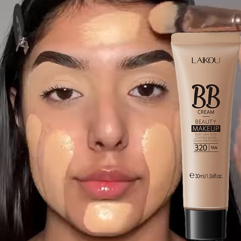 Beyprern Waterproof Foundation Concealer Makeup BB Cream Long Lasting Full Coverage Acne Marks Natural Women Face Cosmetic 3 Colors
