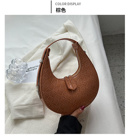 Beyprern back to school  Dori Faux Leather Square Pattern Handbag