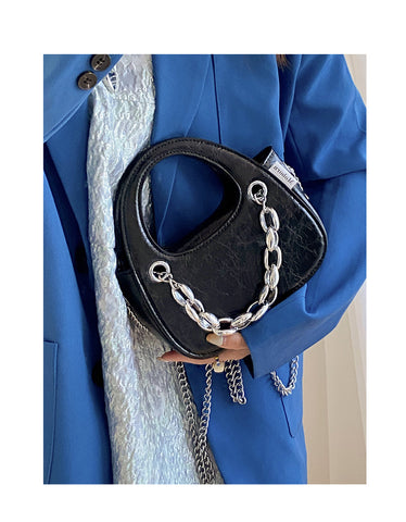 Beyprern back to school  Aylin Faux Leather Soft Retro Chain Handle Handbag