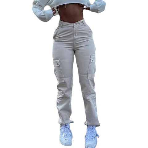 outfit inspo New High Waist Stretch Jeans Women's Hip-Lifting Multi-Pocket Workwear Fashion Trendy All-Matching Trousers Women