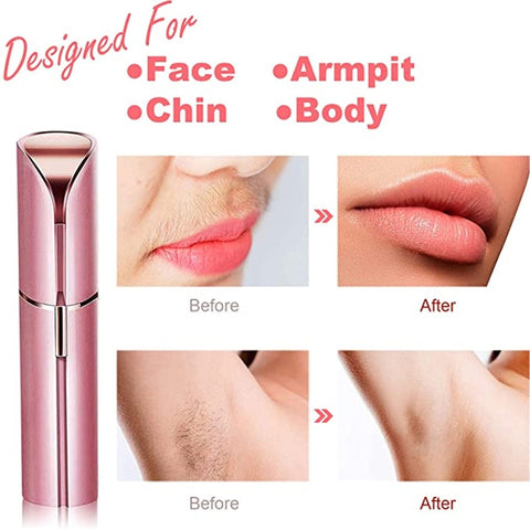 Beyprern Lipstick Shaver Electric Hair Removal Machine Eyebrow Trimmer Women's Hair Removal Device Mini Facial Hair Removal Instrument Fa