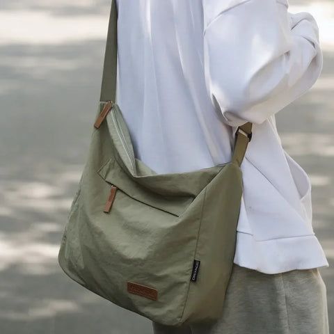 Beyprern Japanese Women Men Shoulder Crossbody Bag Large Canvas Messenger Bags for Student 2024 Brand Book Bags Female Handbag Satchels