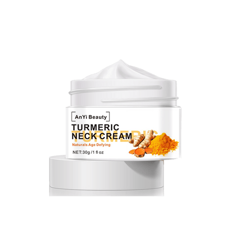 Beyprern Turmeric Neck Firming Cream - Facial Moisturizer With Retinol Collagen & Hyaluronic Acid - Double Chin Reducer - Day & Night Cream - Firming, Hydrating Face Cream