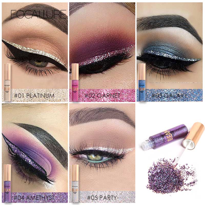 Beyprern Glitter Eyeliner Liquid Makeup For Women Colored With Sparkles Professional High Quality Waterproof Eye Cosmetics