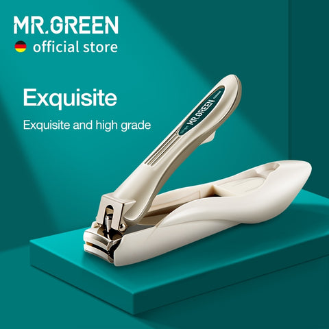 MR.GREEN Nail Clippers Anti-Splash Nail Cutter Detachable Design Fingernail Scissor Stainless Steel + ABS Resin Manicure Tools