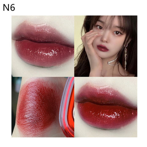 6 Colors Lipsticks Waterproof Moisturizing Lip Glaze Tint Long Lasting Non-Stick Cup Lip Gloss Makeup Cosmetics Lip Makeup Gift