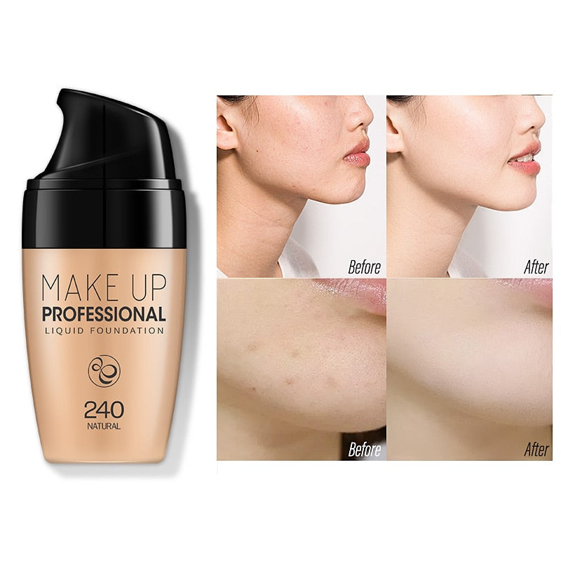 Professional Cover Liquid Concealer Makeup Even Skintone Face Corrector Waterproof Falwless Base Make Up 30ml BB Cream
