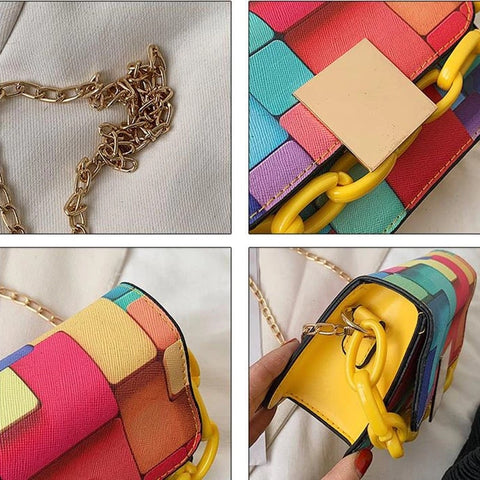 Fashion Bags for Women 2022 Women Shoulder Bags Chain Portable Women Crossbody Bags Purses and Handbags Luxury Mini Square Bag