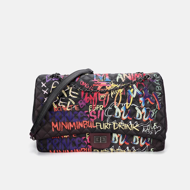 Bag For Women 2022 Graffiti Female Bags Super Large Capacity Travel Luxury Designer Handbags Shopper Bags Brand Women Tote Bags