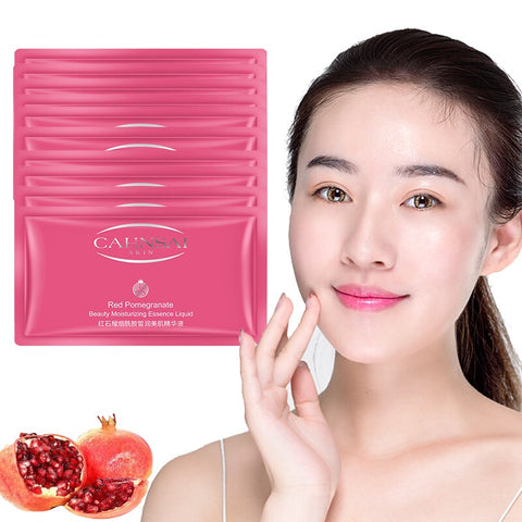 Beyprern 10Pcs Red Pomegranate Niacinamide Moisturizing Beauty Face Serum Moisturizing And Hydrating Essence