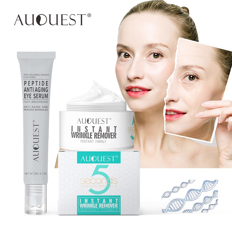 Facial Skin Care Set Face Cream Eye Serum Firming Lifting Anti-Aging Moisturizing Reduce Wrinkle Fine Lines 2 Suit