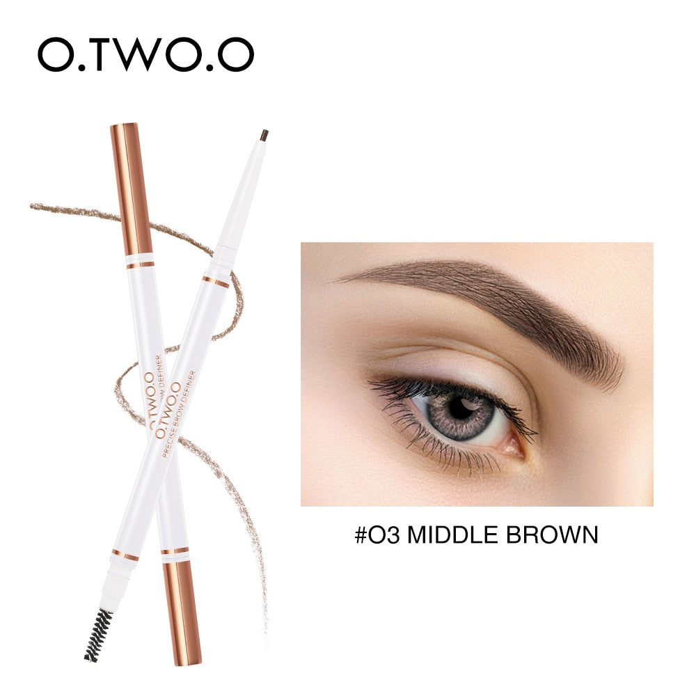 O.TWO.O Eye Brow Pencil Microblading Make Up Ultra Fine 1.5mm Beauty Cosmetic Long-lasting Waterproof Eyebrow Enhancers 4 Color