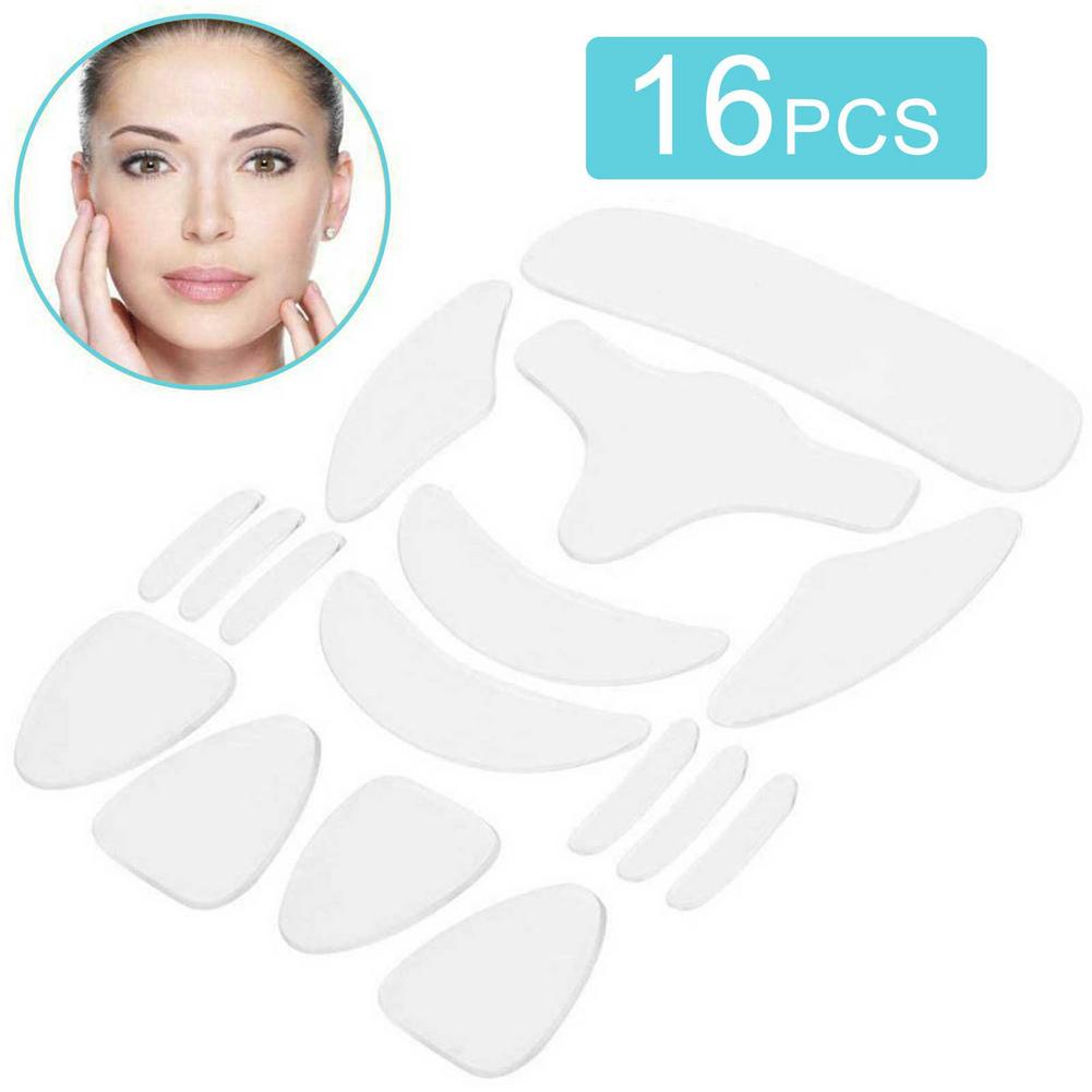 Facial Patches Reusable Anti Wrinkle Neck Pad Silicon Transparent Anti Microgroove Removal Neck Sticker Silica Gel Patch