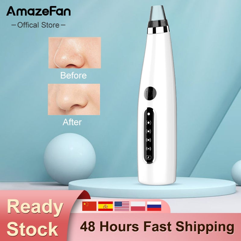 Electric Microdermabrasion Vacuum blackhead Remover Acne Pore cleaner Pimple Remover  facial Beautyblack dot vacuum cleaner