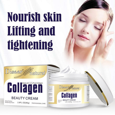 80ml Face Cream Collagen Aloe Moisturizer Anti Wrinkle Anti Aging Nourishing Serum Collagen whitening Gel Skin Care