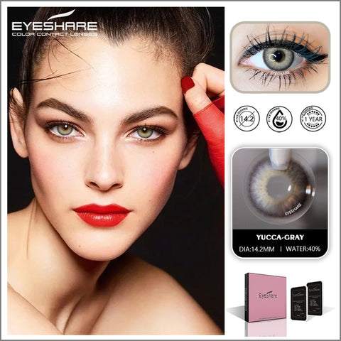 Beyprern Natural Color Contact Lenses for Eyes KING GEM Series Color Contacts Beauty Eye Lens Cosplay Eyes Cosmetics