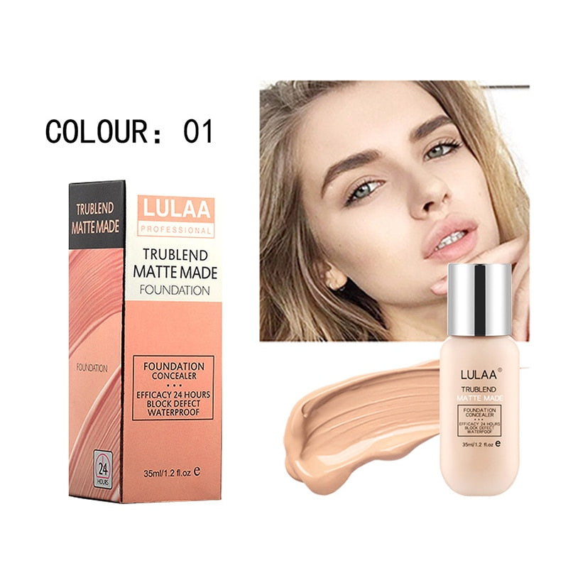 Soft Matte Long Wear Foundation Liquid Face Makeup Coverage Foundation Naturally Concealer Oil-controling Lightfeel Cream
