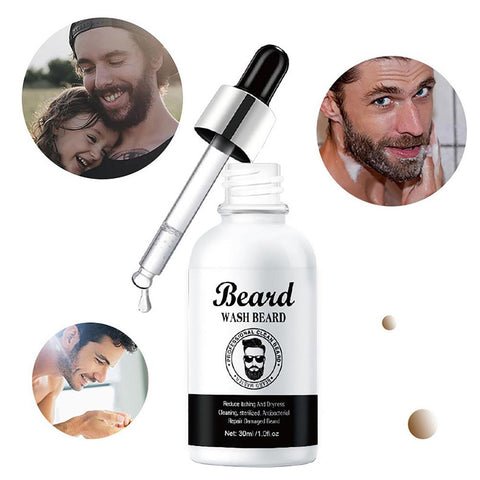 Beard Care Set Premium Anti-frizz styling beard Grooming Supplies Containing Foam Growth Oil Balm Conditioner for caring and moi