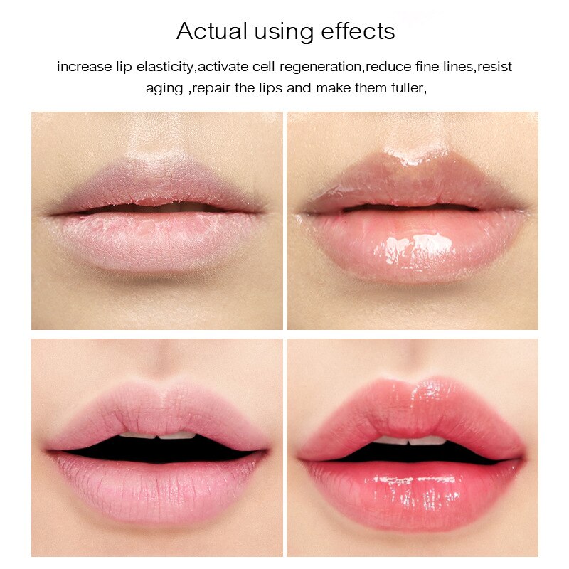 Instant Volumising Lip Plumper Moisturizing Argan Oil Lip Plumper Gloss Sexy Natural Lips Augmentation Collagen Activelastic Lip