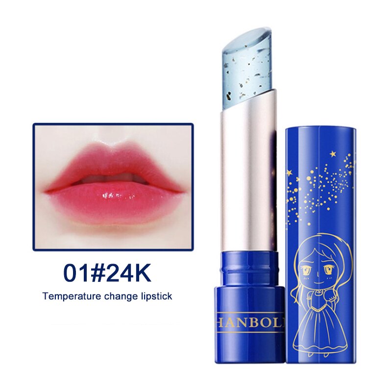 New Crystal Jelly Lipstick Magic Temperature Color Changing Lip Nutritionous Easy To Wear Waterproof lasting Moisturizer TSLM1