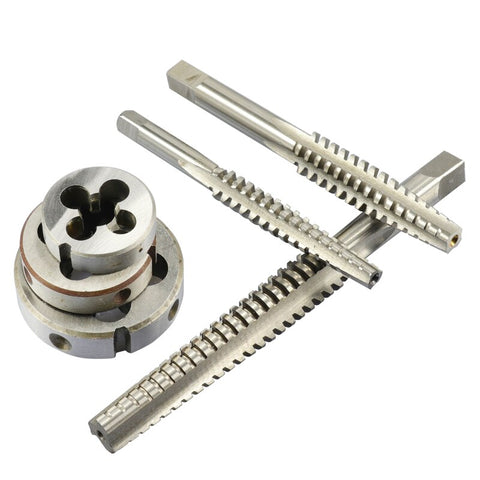 Christmas gift HSS Screw Thread Tap And Die Set 2pcs Right Rotation CNC For Metalworking Kit Machine Plug Screw Tap Drill Bit Round Die