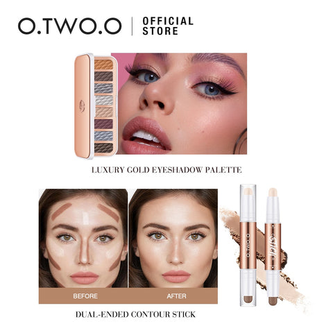 O.TWO.O Makeup Set 5/10pcs Cosmetics Kit Eye Shadows Eyeliner Eyebrow Pencil Face Primer Contour Lipstick Concealer With Box