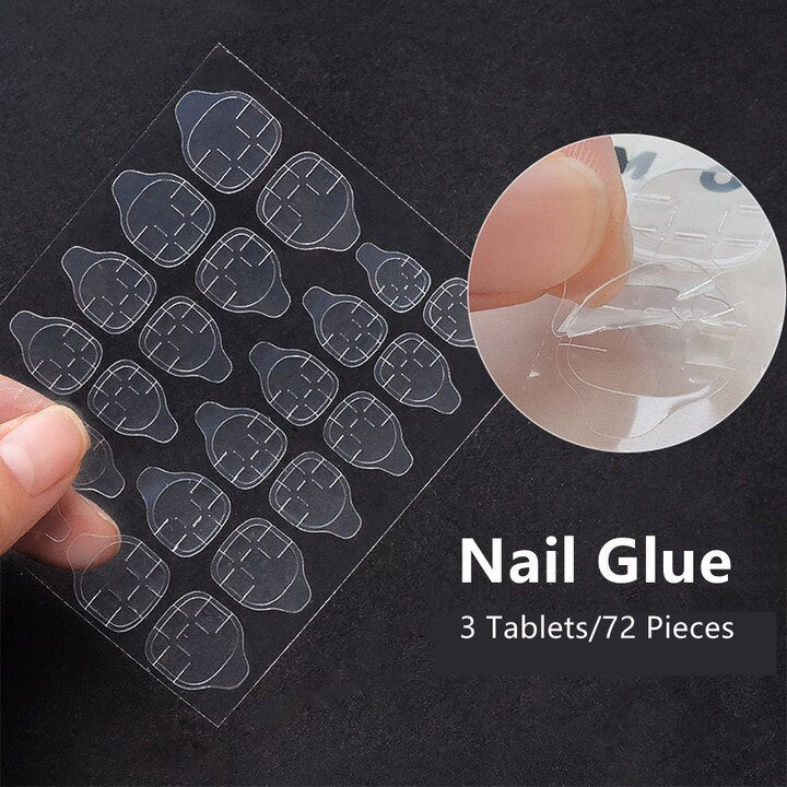 Graduation gifts Gradient Nail Art Wearable Fake Nails With Glue And Stickers 24pcs/box WIth Wearing Tools As Gift