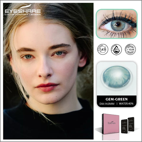 Beyprern Natural Color Contact Lenses for Eyes KING GEM Series Color Contacts Beauty Eye Lens Cosplay Eyes Cosmetics
