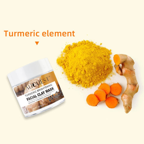 Auquest Turmeric Clay Mask Deep Cleansing Acne Exfoliating Facial Mask Moisturizing Whitening Face Cosmetics Beauty Skin Care