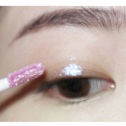 Beyprern Pearlescent Liquid Eyeshadow Emulsion Glitter Sparkling Durable Color Eyeshadow Long Drift Waterproof Sequin Eyes Makeup