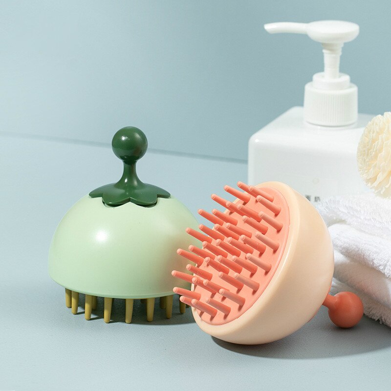 Silicone Head Body Scalp Massage Brush Care Tool Comb Shampoo Hair Washing Comb Shower Brush Bath Spa Slimming Massage Brush