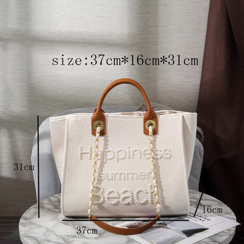 Luxury Designer Women’S Bag Purses And Handbags Canvas Tote Bag Large Capacity Shopper Shoulder Bags Top Handle Bag Beach Bag