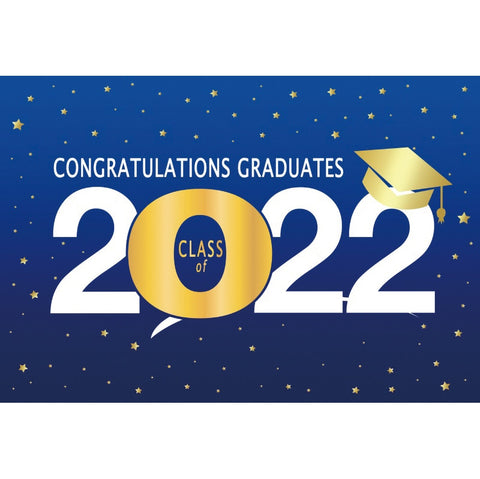 Congratulations Graduate 2022 Photography Backdrop Bachelor Cap Party Decoration Photographic Background Photophone Photo Studio
