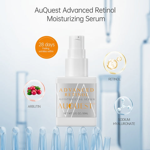 AUQUEST Retinol Face Serum Anti-wrinkle Anti-aging Moisturizing Whitening Firming Fade Fine Lines Skin Care Essence 30ML