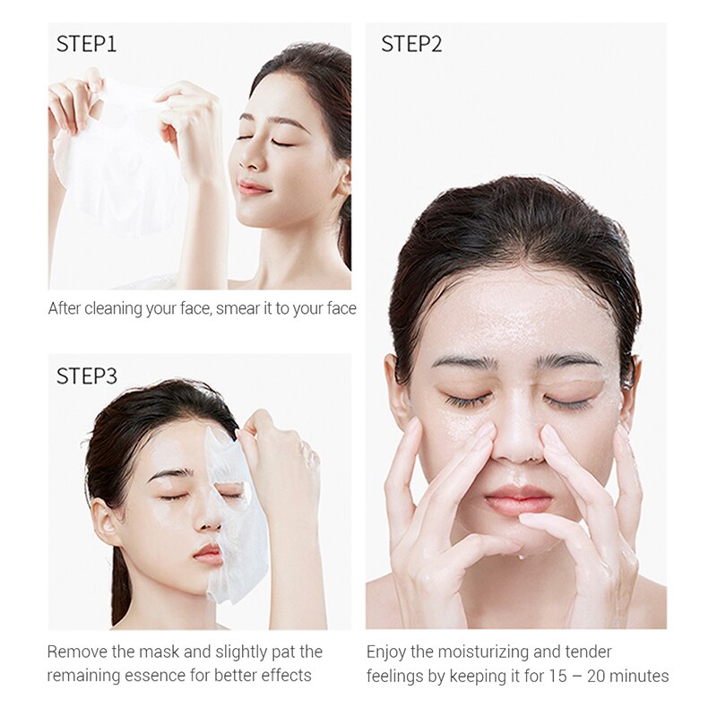 Beyprern 10Pcs/Lot Sheet Mask Skin Care Plant Facial Mask Moisturizing Oil Control Blackhead Remover Wrapped Mask Face Mask