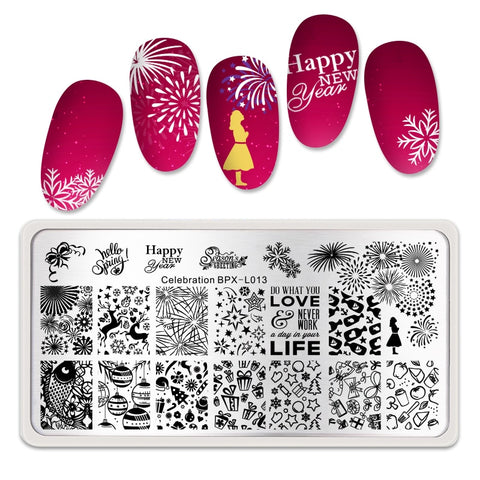Christmas Gift Halloween Nail Stamping Plates Nail Stamp Nail Art Image Stencil Nail Stamp Tools Need Stamping Varnish Nail Stamper