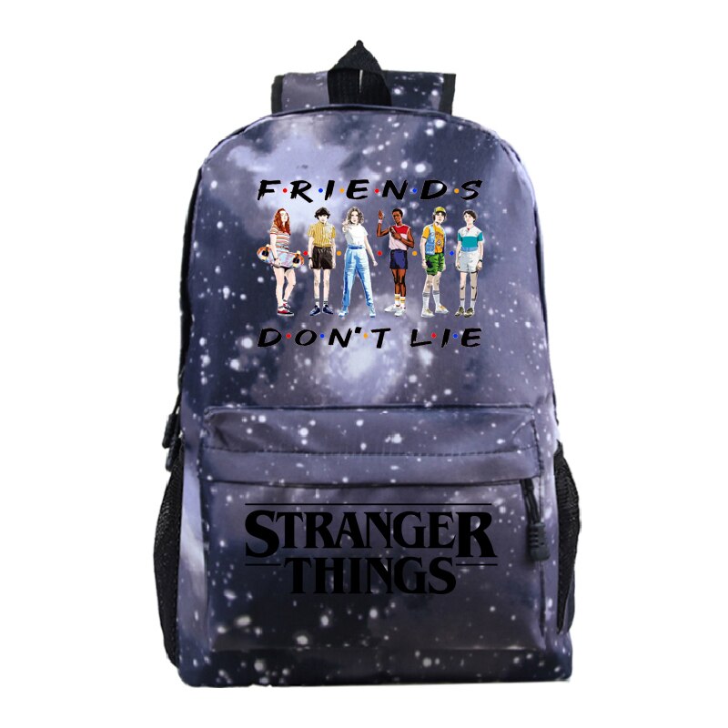 Mochila 2023 Friends Dont Lie Stranger Things School Bag for Kids 8 Colors Fashion Backpacks Bag Boys Girls Teenager Schoolbag
