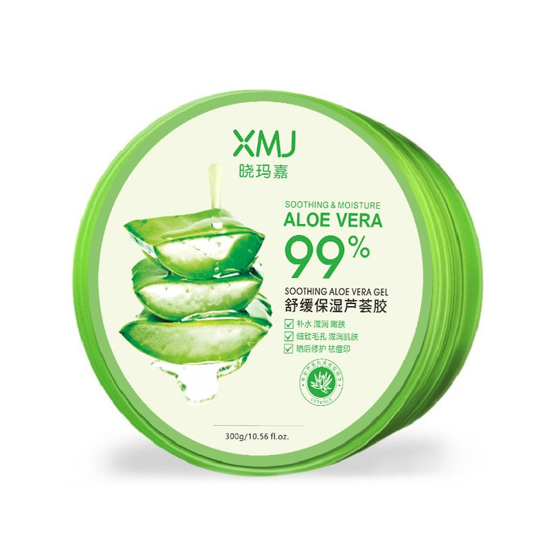 99% Aloe Vera Essence Soothing Moisturizing Gel Remove Acne Daily Nourishing Repairing Face Body Day Cream Skin Care 300g