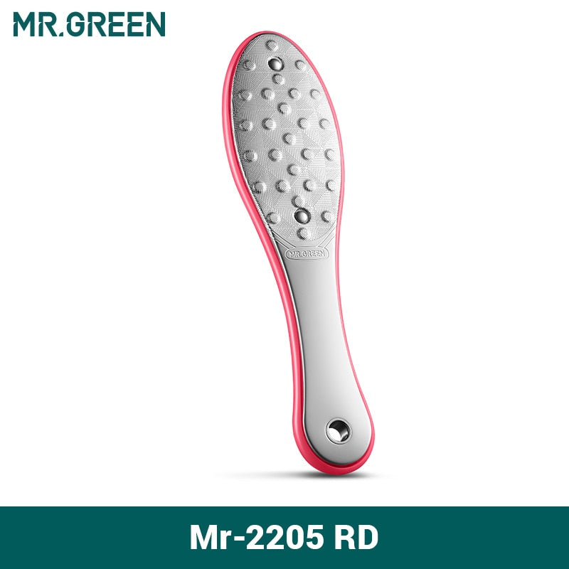 MR.GREEN Pedicure Foot Care Tools Foot File Rasps Callus Dead Foot Skin Care Remover Sets Stainless Steel Professional Two Sides