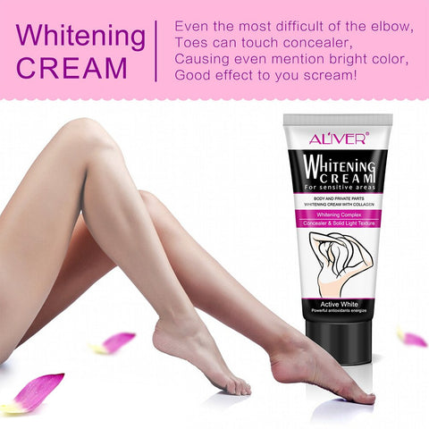 Underarm Whitening Cream Body Armpit Whitening Cream 60ml Legs Knees Body Whitening Dark Spot Corrector Cream Skin Care Nourishe