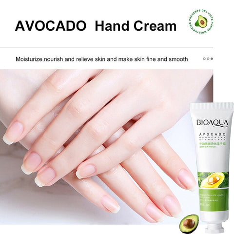 Avocado Moisturizing Hand Cream 100% Plants Essence Nourishing Anti Chapping Oil Control Repairing Portable Mild Hand Care