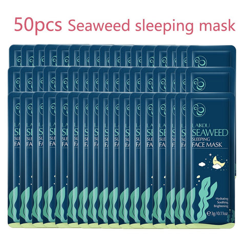 50pcs LAIKOU Sakura Moisturizing Sleeping Face Mask Anti Wrinkle Night Facial Mask Packs Moisturize Anti-Aging Mask for Facecare