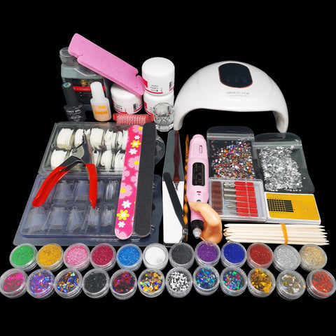 Acrylic Nail Kit With Manicure Machine Set For Building Nail Tools Sets Wiht Acrylic Powder All For Manicure Armor removal kit