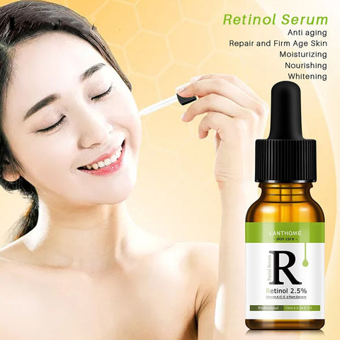 Retinol 2.5% VC /VA Facial Anti Wrinkle Serum Remove Dark Spots Collagen Serum Anti Aging Essence Whitening Face Serum
